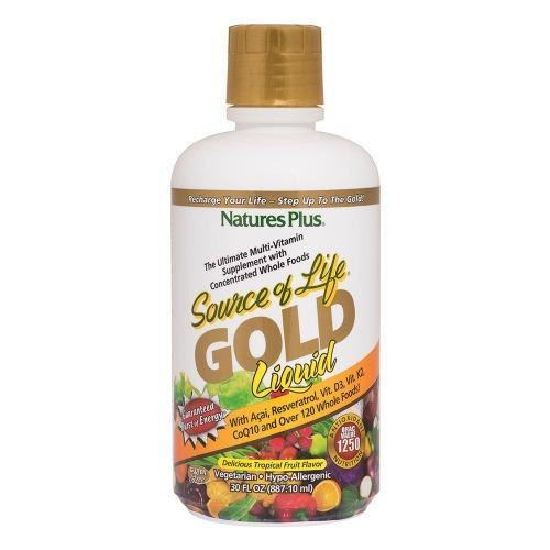 Natures Plus Source of Life Gold Multi Vitamin Liquid - 887 ml (30 Servings)