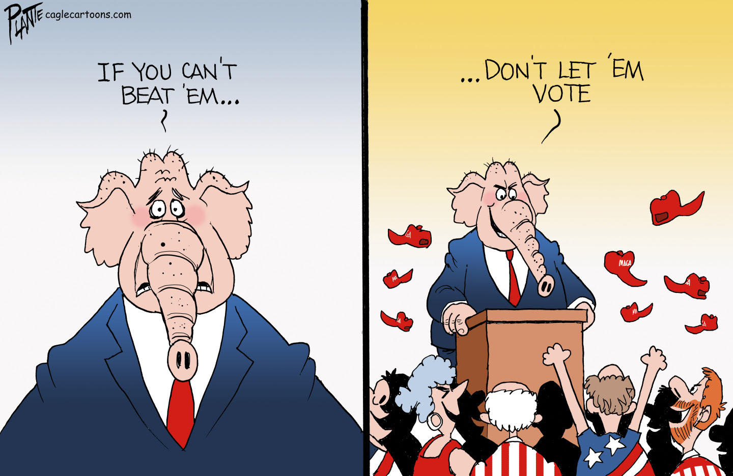 Republicans rely on voter suppression to cling to office. If you can't beat 'em…, voter suppression ,voting rights, Republican Party, GOP, RNC, racial, don’t let ‘em vote, 1965 Voting Rights Act, democracy