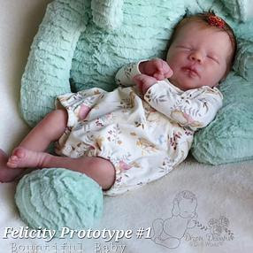 SECONDS Realborn® SILICONE Felicity Sleeping (18.75" Reborn Doll Kit)\ 143x143