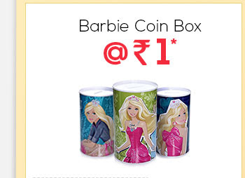 Barbie Coin Box @ Rs. 1*