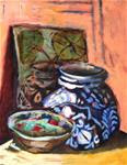 Pot, Plate, Painting - Posted on Sunday, April 12, 2015 by Pamela Hoffmeister