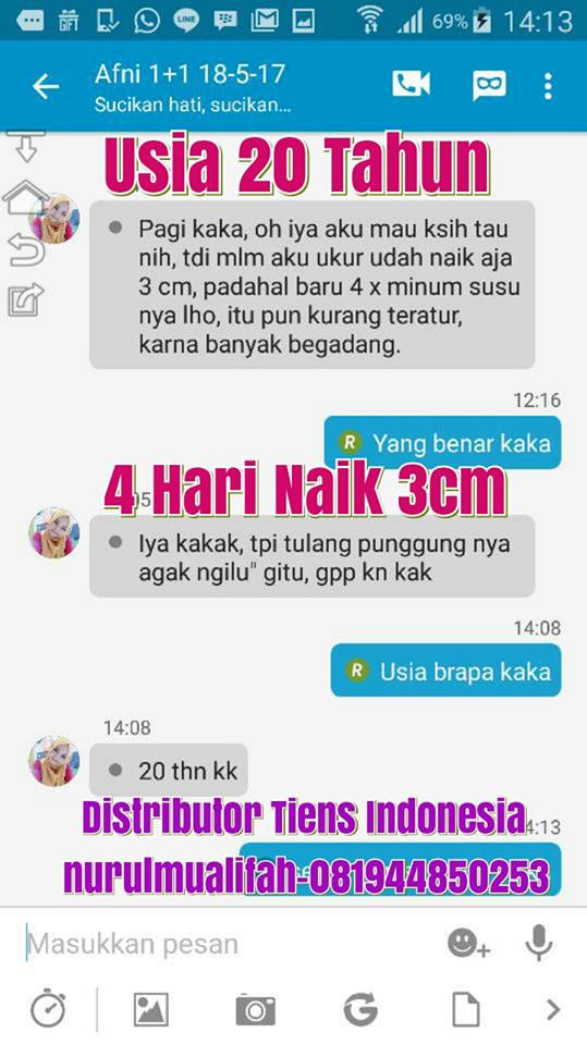 Selengkapnya Review Produk Obat Peninggi Badan Tiens