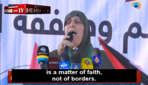 Hamas Women’s Movement chief: ‘Our conflict with the Zionist enemy is a matter of faith, not of borders’