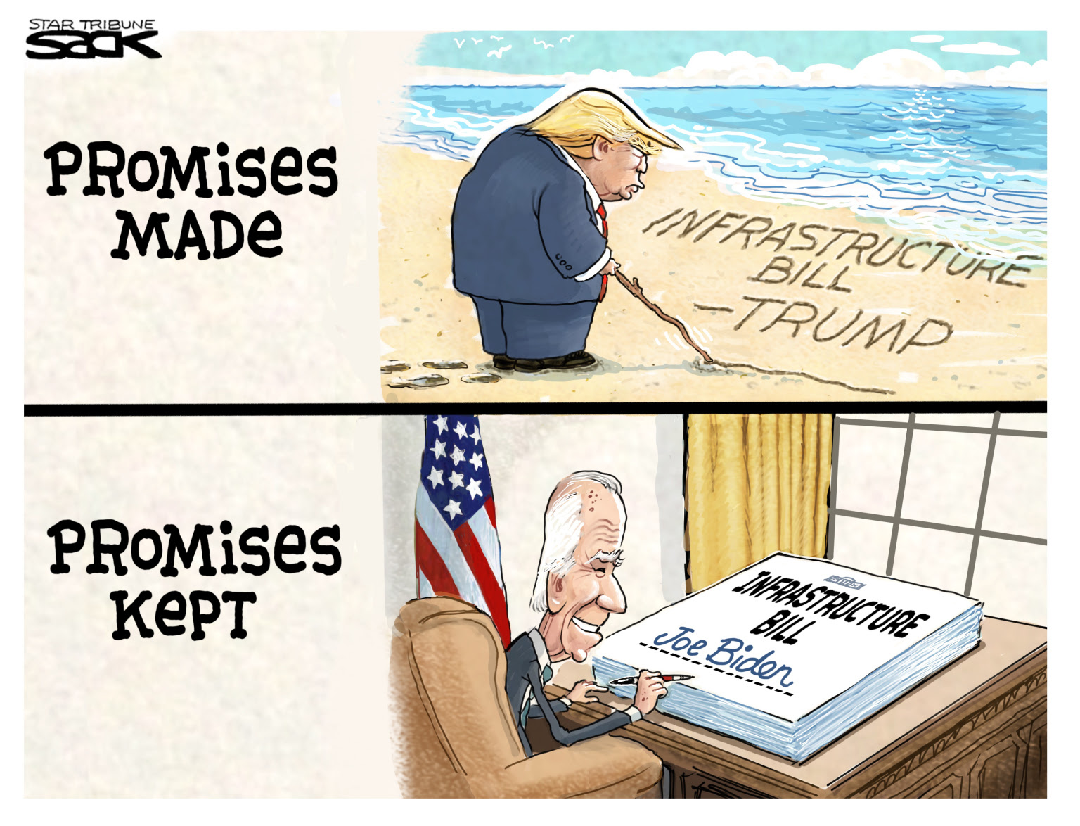 President Biden delivers on his promise to invest in American infrastructure that would help all Americans.