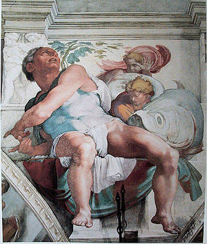 The Prophet Jonah, as depicted by Michelangelo...