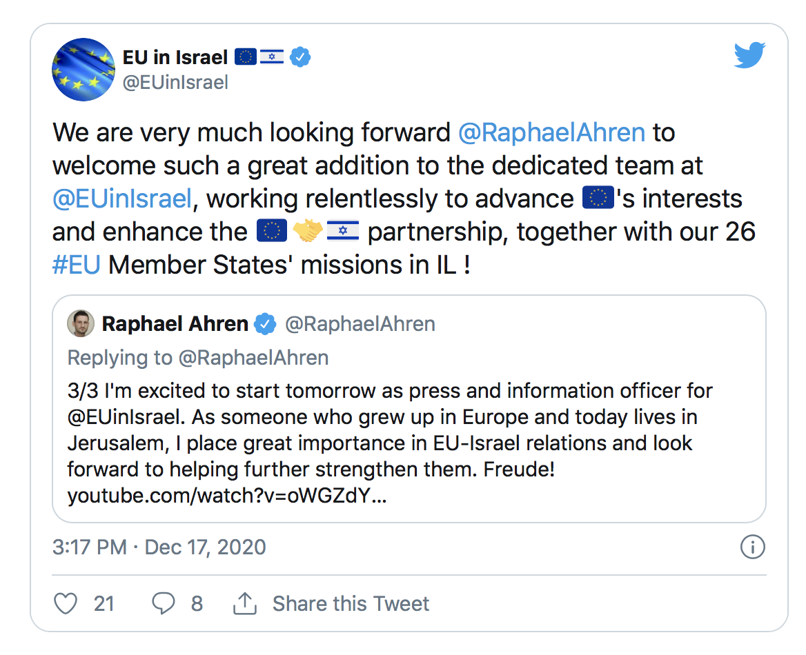 UE_nombra_periodista_sionista :portavoz_embajador_UE_en_Tel_Avid