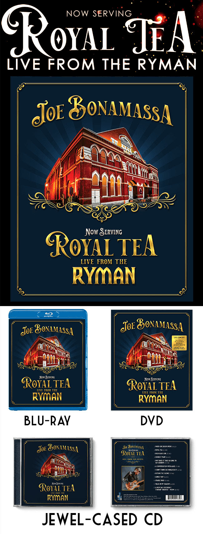 Now Serving: Royal Tea Live from the Ryman - 25% off media and merch!