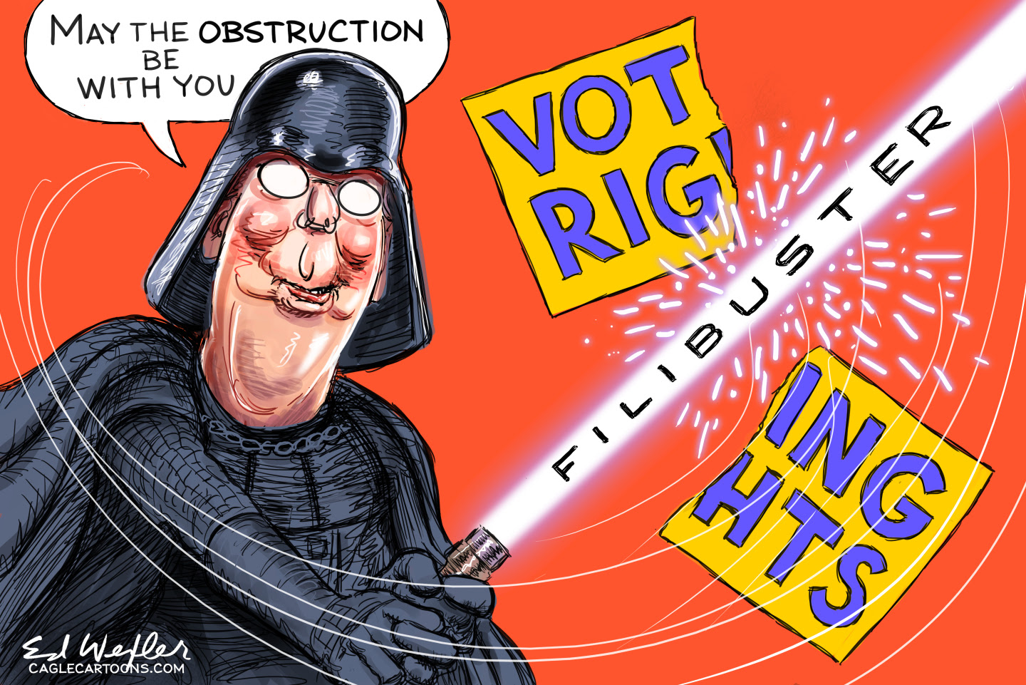 McConnell uses the filibuster to gut voting rights