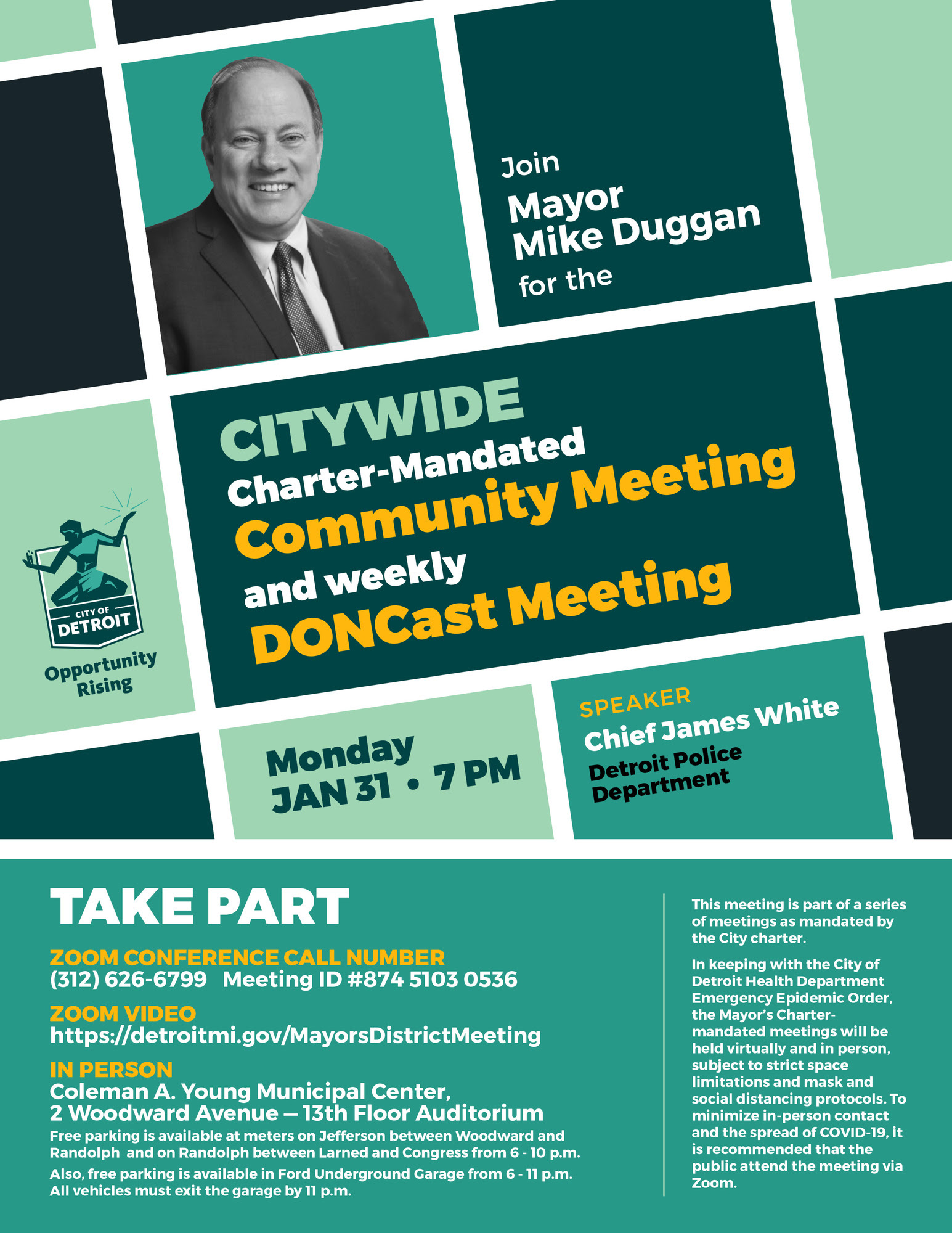 Mayor's Charter-Mandated Meeting (Citywide) - Jan. 31 2022