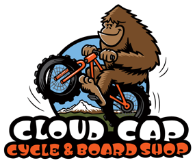 Cloud Cap Cycle and Board Shop Logo