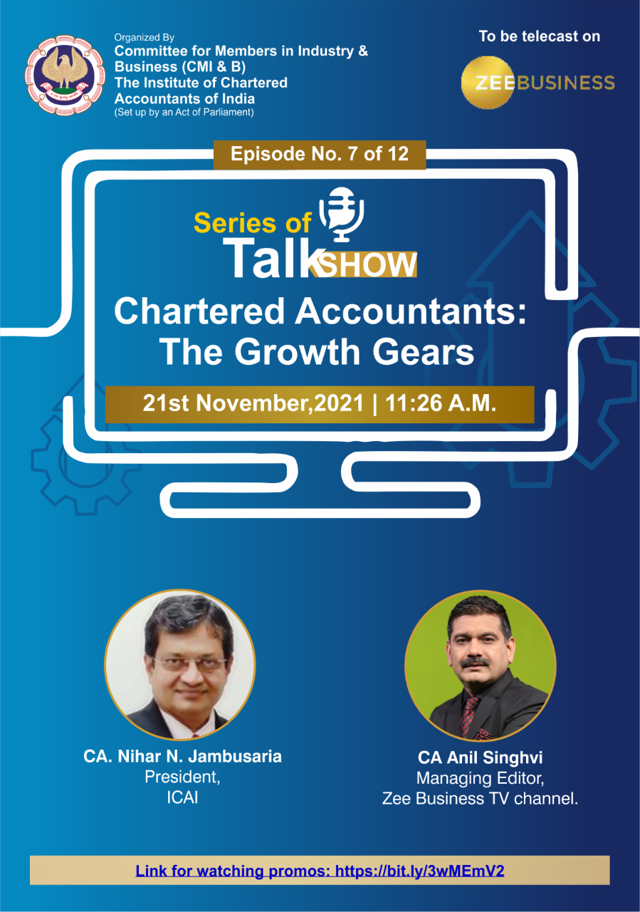 Telecast of TV Series Chartered Accountants The Growth Gears