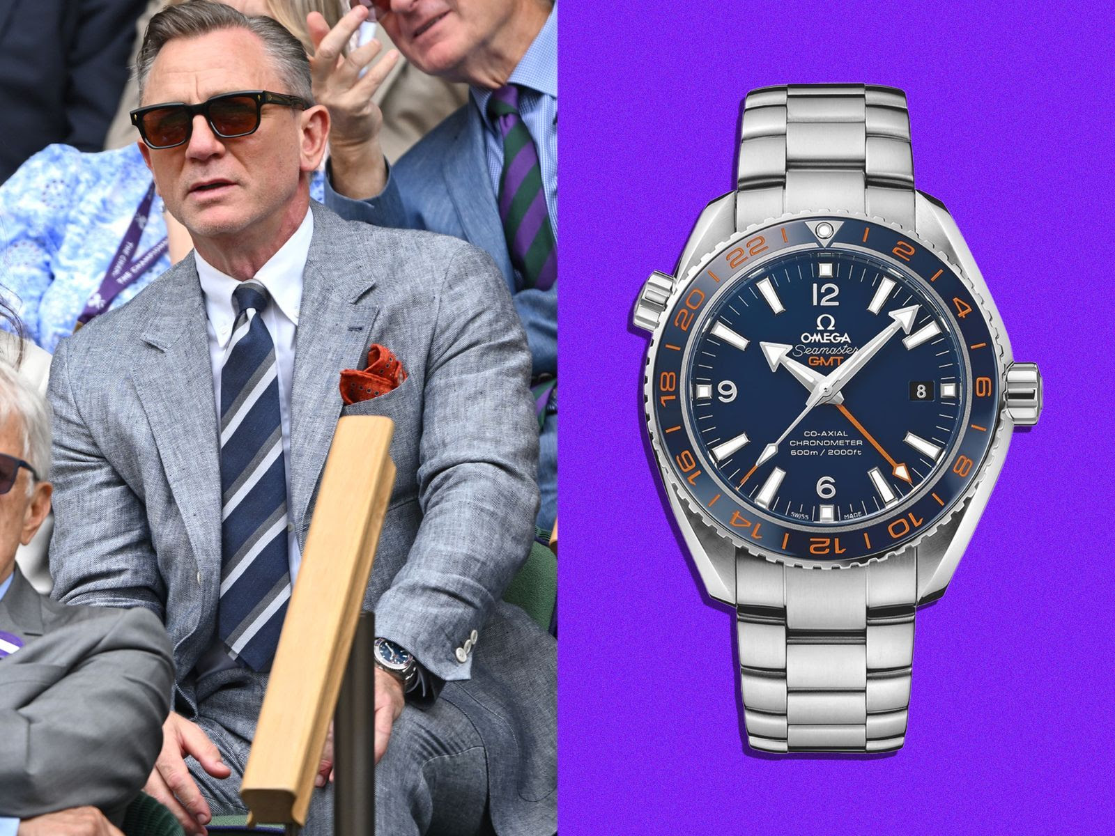 Daniel Craig en la final del torneo Wimbledon 2023