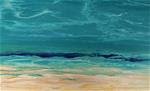 Contemporary Seascape Abstract Beach Art Coastal Art Painting "Royal Wave IV" by International Conte - Posted on Sunday, March 22, 2015 by Kimberly Conrad
