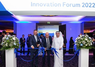 Roche Innovation Forum 2022 inaugurated in the presence of Dr. Marwan Al Mulla, CEO of Health Regulation Sector, Dubai Healthcare Authority (DHA), H.E. Massimo Baggi, Ambassador of Switzerland to the United Arab Emirates and Bahrain and Guido Sander, General Manager at Roche Diagnostics Middle East.