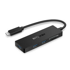 BlitzWolf® BW-TH4 5-in-1 Type-C to 3-Port USB 3.0 SD TF Card Reader