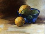 "Lemons & Blue Bowl" - Posted on Sunday, January 18, 2015 by Georgesse Gomez