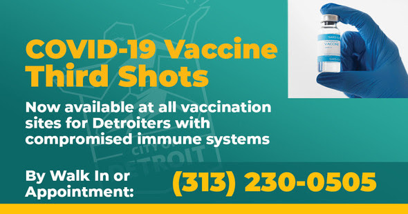 Expanded Locations for 3rd COVID Shot (Immune Compromised)
