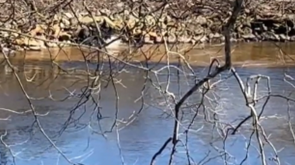  Partially-treated sewage flows into Blackstone River