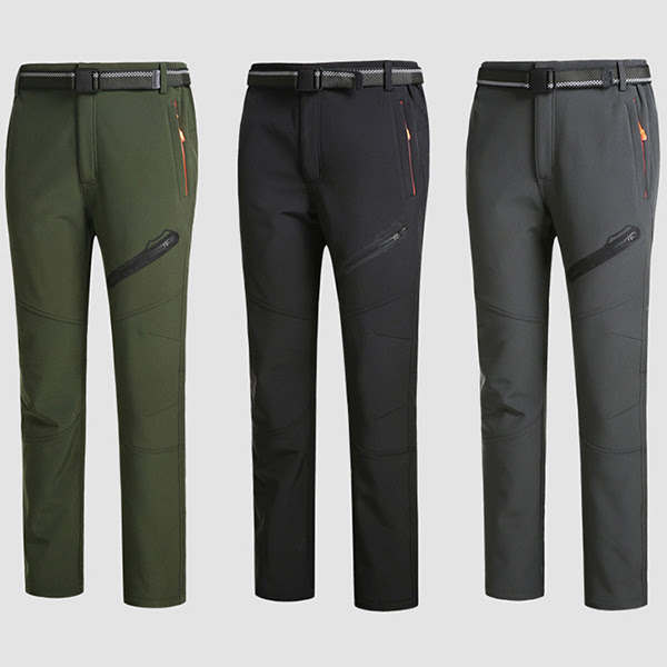 Men`s Outdoor Sports Thick Fleece Trousers