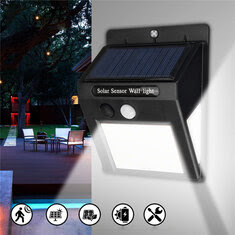 LED Solar Power PIR Motion Sensor Wall Lamp