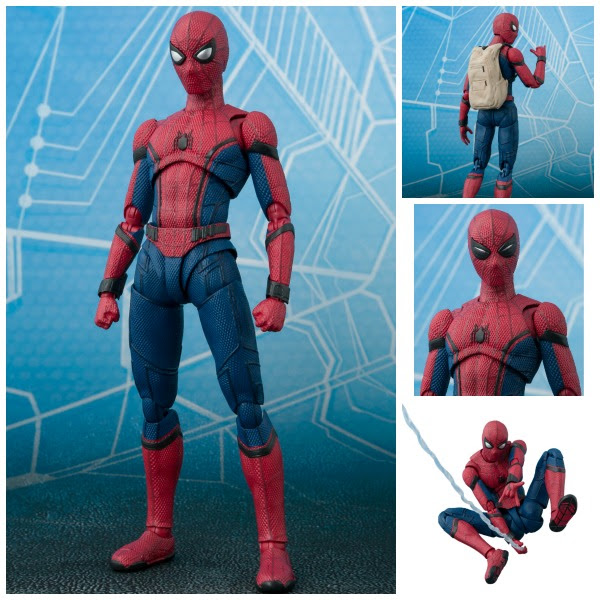 SPIDER-MAN & TAMASHII ACT WALL FIGURA 14.5 CM SPIDER-MAN HOMECOMING S.H. FIGUARTS SPIDER-MAN & TAMASHII ACT WALL FIGURA 14.5 CM SPIDER-MAN HOMECOMING S.H. FIGUARTS