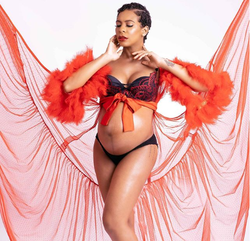 T-Boss shares another throwback photo of her baby bump