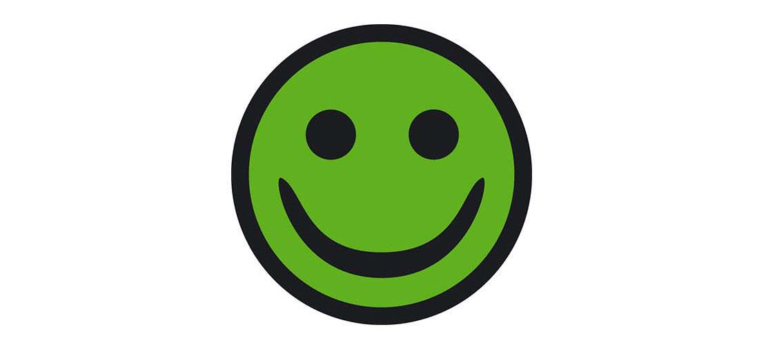 Grøn smiley fra Arbejdstilsynet