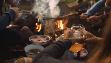 Campfire-gathering