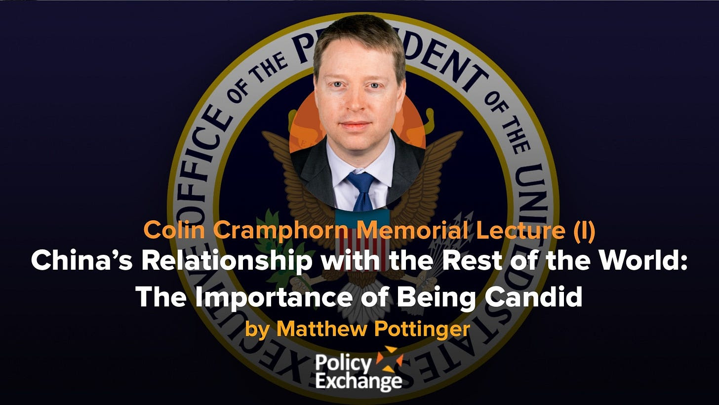 Policy Exchange - The Importance of Being Candid: On China's Relationship with the Rest of the World Policy Exchange - The Importance of Being Candid: On China's Relationship with the Rest of the World