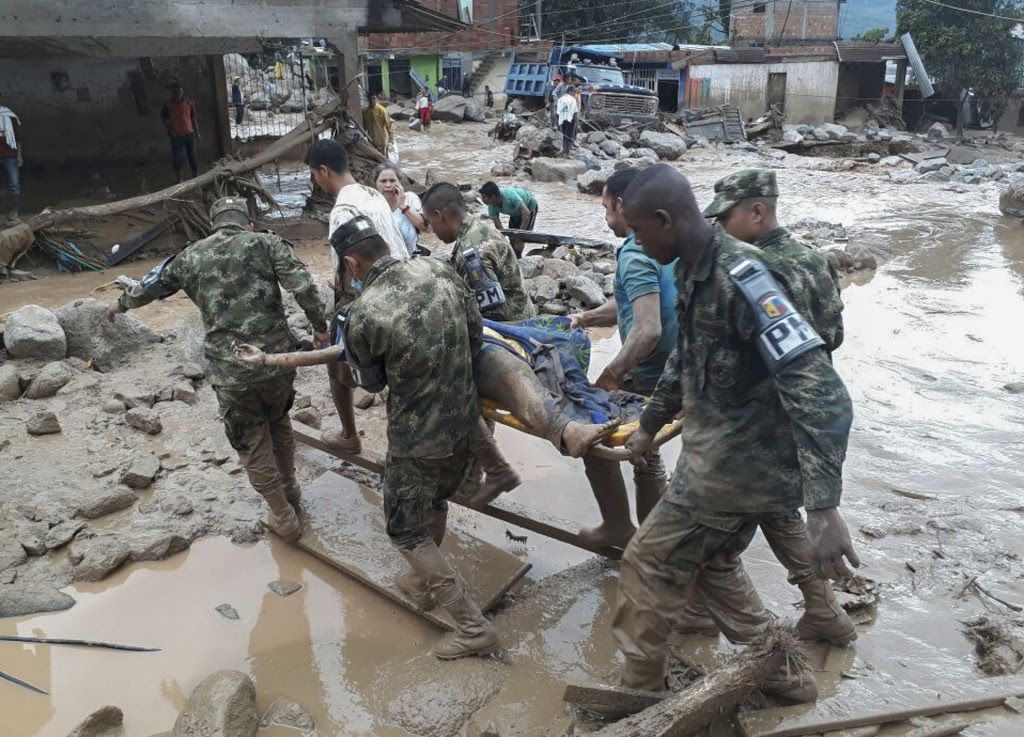 “La situación de Mocoa es dramática. Invocamos la solidaridad de toda Colombia”, escribió en Twitter el viceministro del Interior, Guillermo Rivera (AFP)