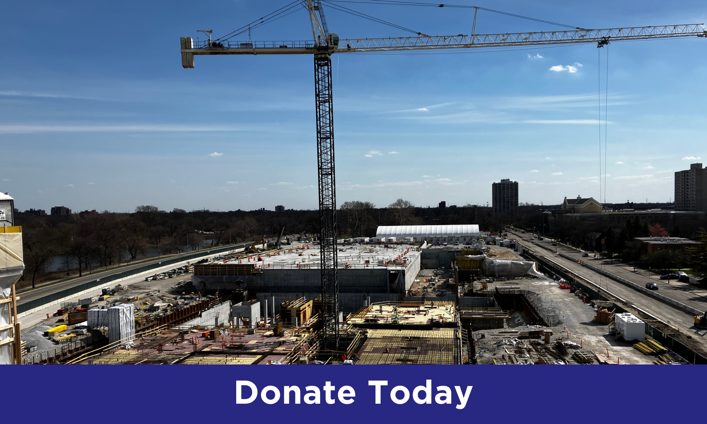 A photo of the OPC construction site. 