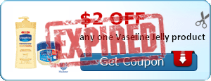 $2.00 off any one Vaseline Jelly product