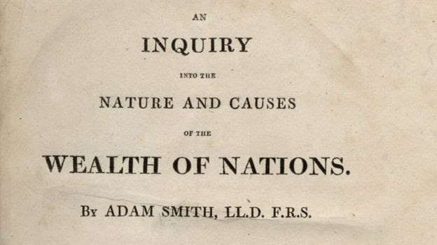 Livro 'A riqueza das nações', de Adam Smith