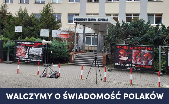 Akcja pod szpitalem w Oleśnicy [foto]