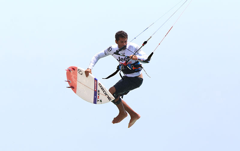 Paulino Pereira, mid kite loop