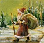 Walking Santa - miniature - Posted on Saturday, December 20, 2014 by Tammie Dickerson