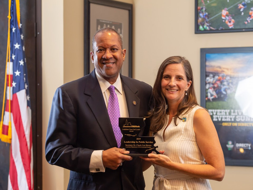 Dr. Chuck Carr Brown (LDEQ) and Ann Vail (Louisiana Clean Fuels)