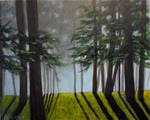 16 x 20 inch acrylic Beyond the Trees - Posted on Monday, February 16, 2015 by Linda Yurgensen