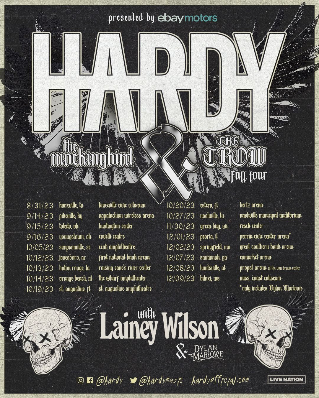 hardy tour dates australia