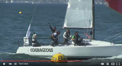 J/88 Courageous sailing San Francisco Bay