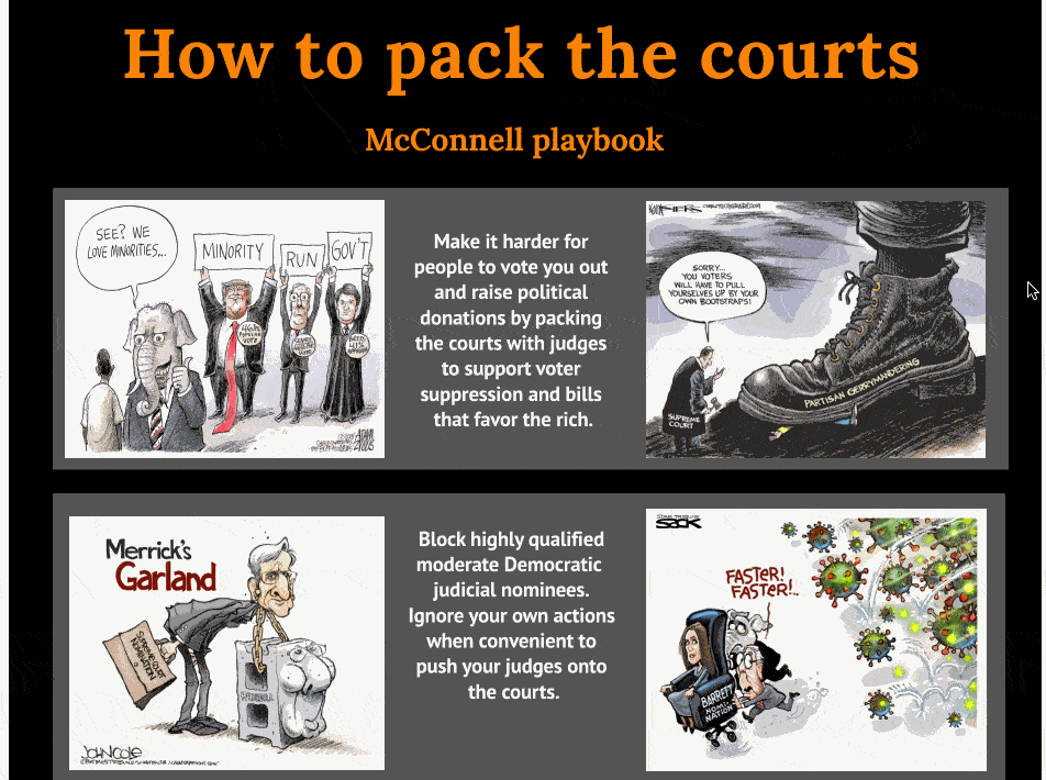 Illustrated guide on how to pack the courts.