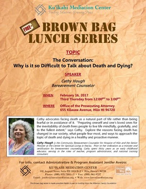 Brown Bag Lunch Series - Flyer 2.16.17