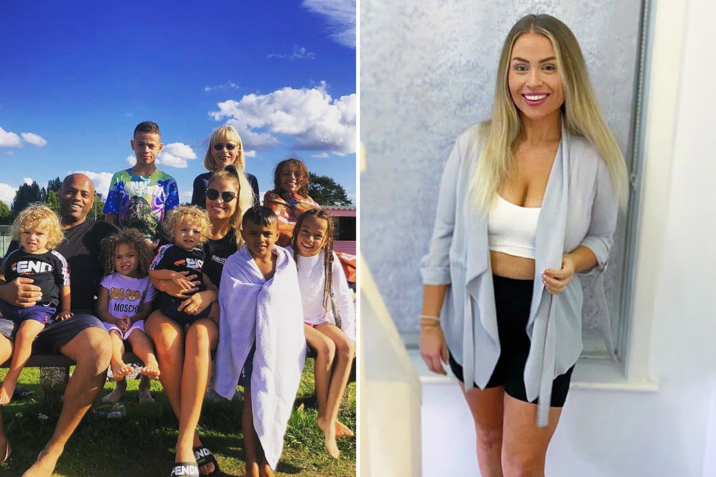 Tess Giddings con su familia Tess Giddings with her family