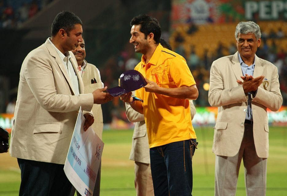 Mohit Sharma from CSK won the purple cap award in the year 2014.