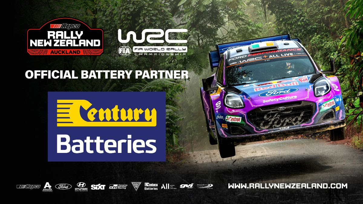 Century Batteries revved up for Rally New Zealand