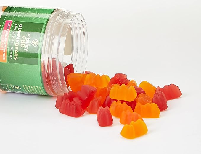 Vitality CBD Gummy Bears, 5mg per gummy, 40 gummies : Amazon.co.uk: Health  & Personal Care