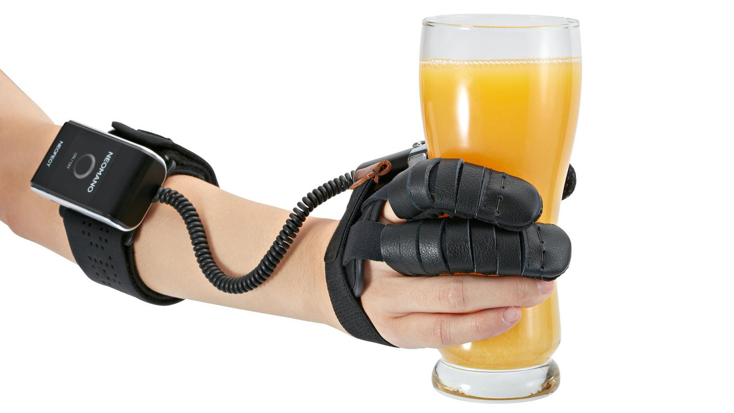 NeoMano's glove motor is powered by three AAA batteries – there's currently no word on runtime