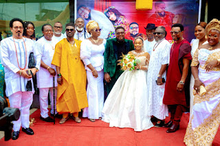 PHOTOS: Nigerian Top Showbiz Shots Storm Righteousman Son's Wedding 26