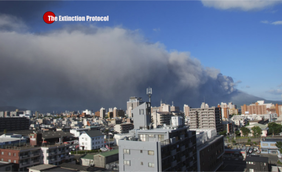 Spectacular eruption of Japan’s Sakurajima volcano throws 2.2 km smoke column skyward Sakurajima