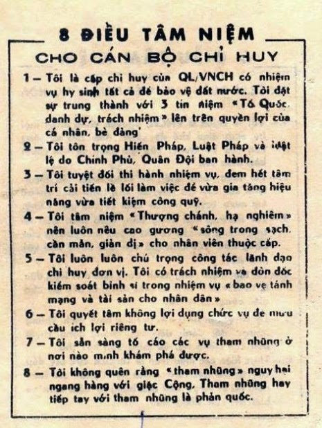 8 Điều tâm niệm của Sĩ Quan QLVNCH .jpg